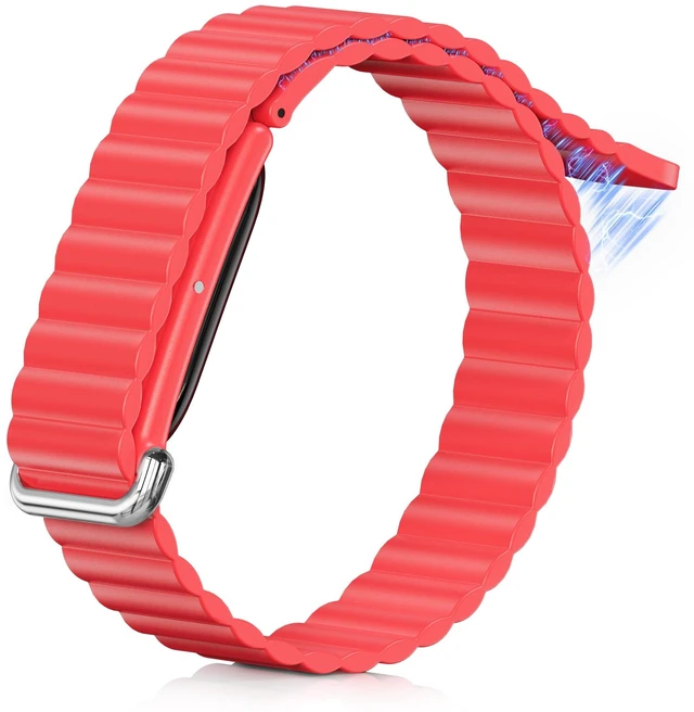 Main image of Magnetic Silicone Band Compatible for Google Fitbit Air, Soft Breathable Workout-Friendly Replacement Strap for Women Men, Waterproof Lightweight Strong Magnet Wristband for Fitbit Air Accessories