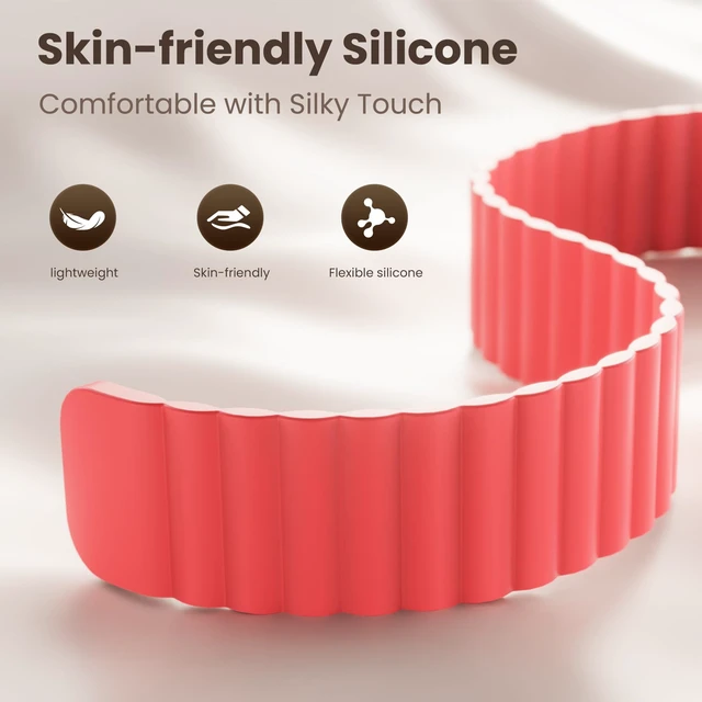 Alt view image 3 of 6 - Magnetic Silicone Band Compatible for Google Fitbit Air, Soft Breathable Workout-Friendly Replacement Strap for Women Men, Waterproof Lightweight Strong Magnet Wristband for Fitbit Air Accessories