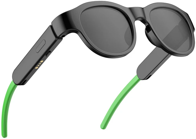 Main image of Kids Smart Glasses with LED Lights, Bluetooth 5.4 Open-Ear Audio, Touch Control, Magnetic Charging, Ages 3-12 (Color Blocking)