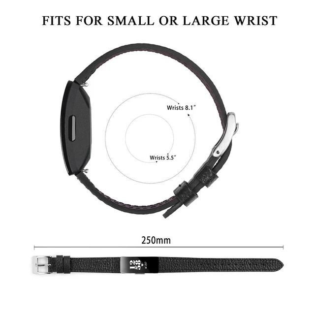 Alt view image 4 of 7 - Genuine Leather Bands Compatible with Fitbit Inspire 3/Inspire 2/Inspire HR/Inspire,Soft Sport Straps Adjustable Replacement Wristbands for Women Men 01