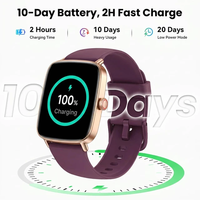 Alt view image 6 of 7 - Smart Watch for WomenPurple 100+ Watch Face