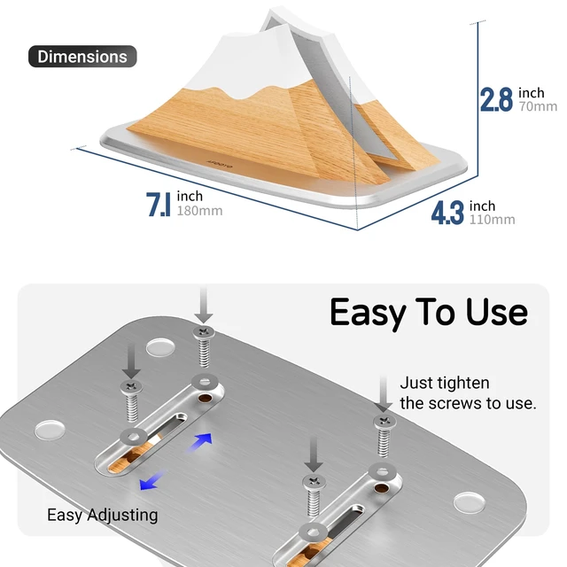 Alt view image 5 of 7 - Vertical Laptop Stand - Snow Peak-Shaped Wooden Holder Dock Compatible with MacBook, Surface, Chromebook, Dell & More - Space-Saving Design for All Laptops