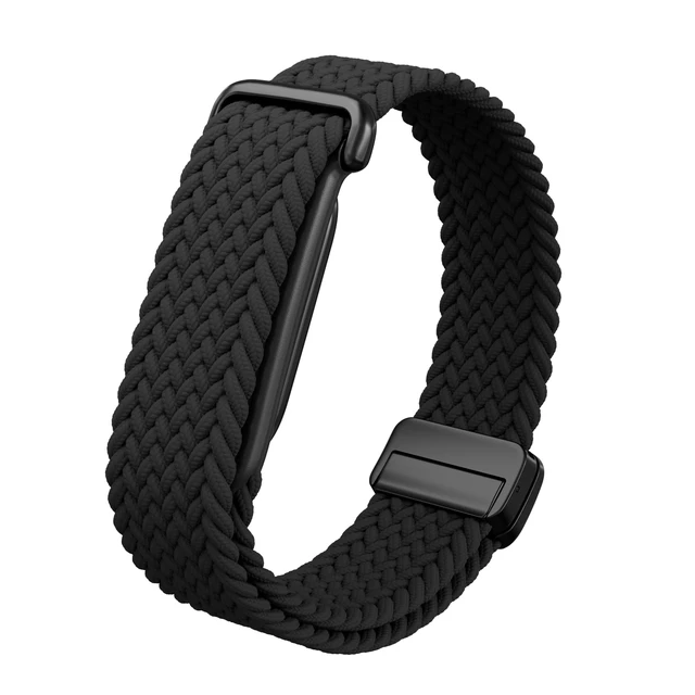 Main image of Magnetic Braided Band Compatible with Google Fitbit Air Magnetic Closure Braided Woven Design Adjustable Fit Soft Daily Wear