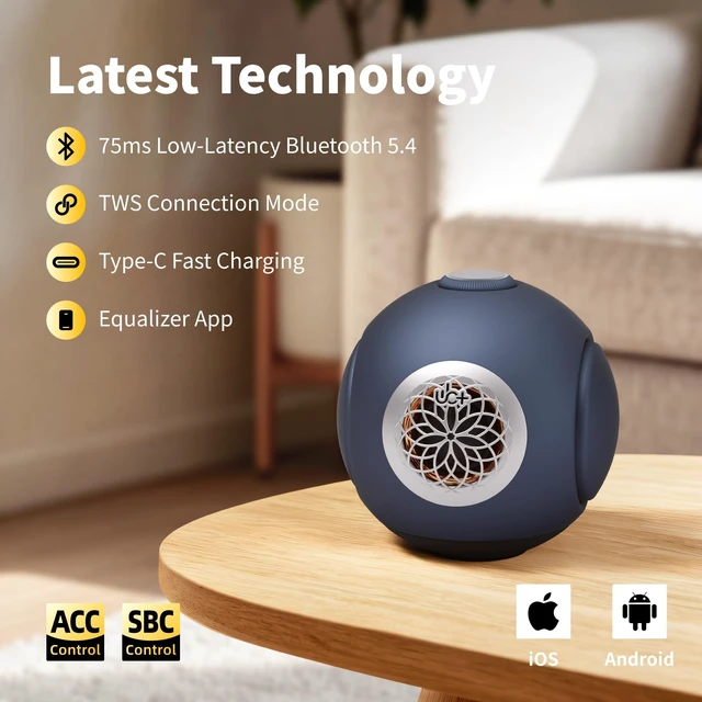 Alt view image 5 of 7 - dBMiNi Waterproof Portable Bluetooth Speaker, 40W Peak Dual Subwoofers Deep Bass Wireless Speaker for Outdoor/Garage/Home/Office, IPX5 Rugged Travel Speaker (Graphite Grey)