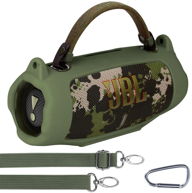 Main image of Silicone Cover Compatible with JBL Charge 6 Portable Speaker Precisely Tailored Silicone Cover, Anti-Slip Texture, Shock Buffer Protection, Lightweight Carry, Squad Green Cover