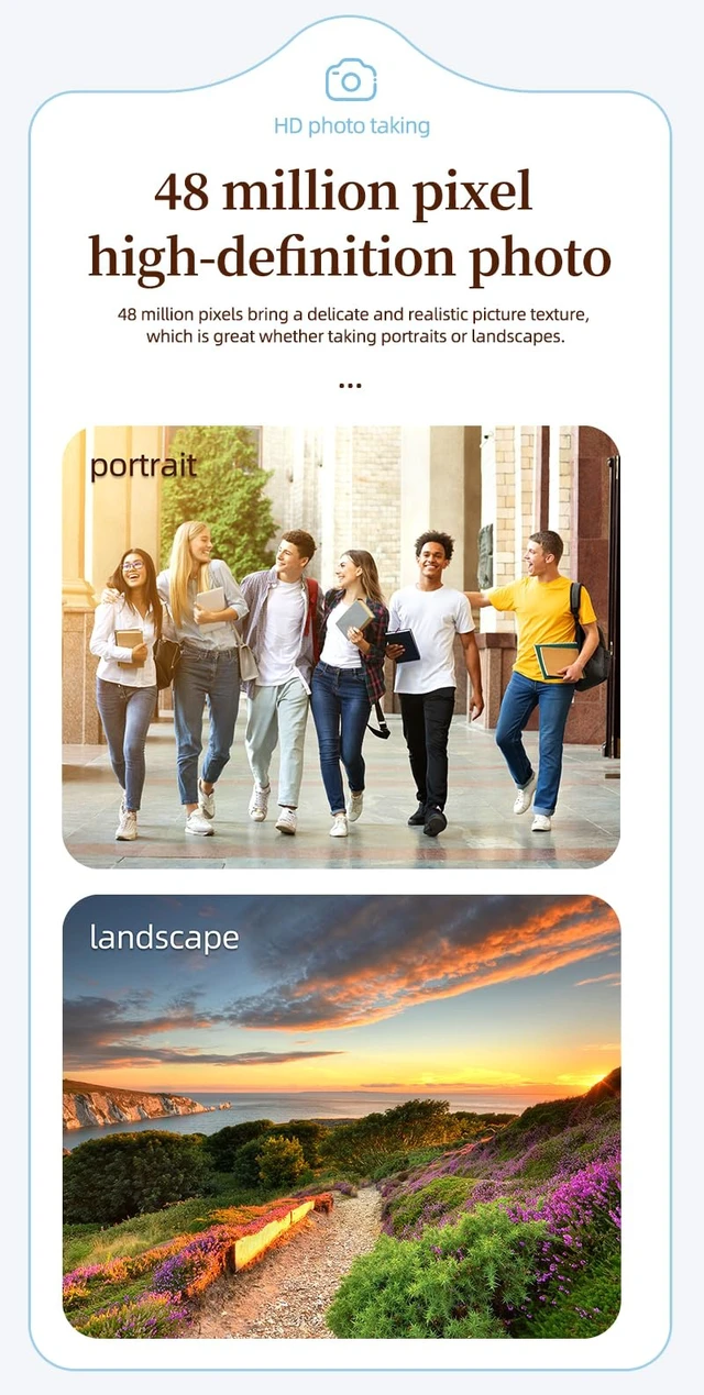 Alt view image 3 of 7 - 4K 48MP Digital Camera for Kids, 16X Zoom, 32GB Card Point and shoot compact camera, autofocus, anti-shake, fill light and creative filters. Gift for kids, teens and beginners