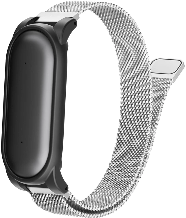Main image of Compatible with Plaud NotePin & Note Pin S AI Voice Recorder Strap+PC Frame Mesh Loop Wristband Stainless Steel Magnetic Clasp Replacement Band with PC Case for Plaid Notepin Accessories Women Men