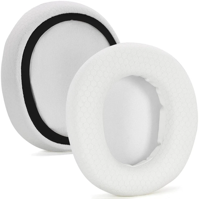 Main image of Mesh Fabric Earpads Replacement Compatible with SteelSeries Arctis Nova Pro Wired, Nova 1/1X/1P/3/3P/3X/4/4P/4X/5/5P/5X/7/7X/7P Headphons,(Do Not Fit Arctis Nova Pro Wireless) (White)