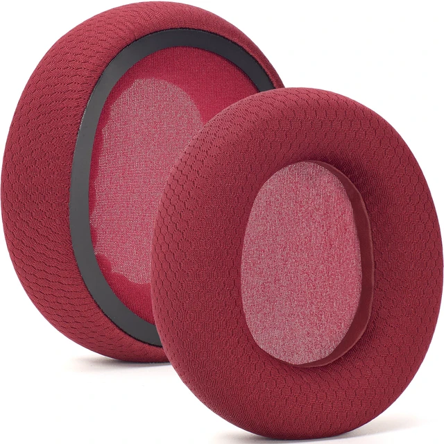 Main image of Mesh Fabric Earpads Replacement Compatible with SteelSeries Arctis Nova Pro Wired, Nova 1/1X/1P/3/3P/3X/4/4P/4X/5/5P/5X/7/7X/7P Headphons,(Do Not Fit Arctis Nova Pro Wireless) (Red)