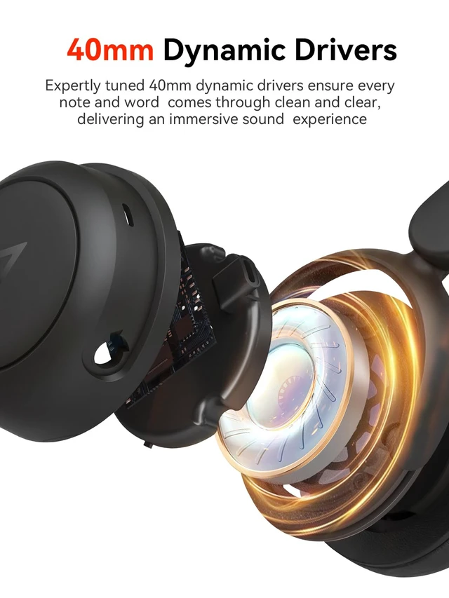 Alt view image 6 of 7 - HQ20 Kids Bluetooth Headphones Over-Ear, 65H Playtime, Built-in Mic 75/85/94dB Volume Limited, Bluetooth 5.3, Stereo Sound, Lightweight Kids Wireless Headphones for Kids Toddler Travel School