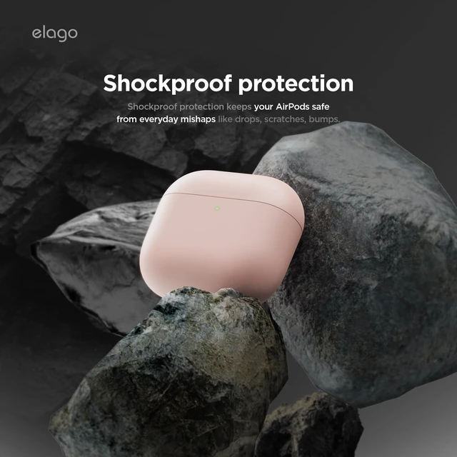 Alt view image 3 of 7 - Liquid Silicone Case for AirPods 5 & AirPods 4 Triple Layer Protection, Supports Wireless Charging, Shock Resistant, Easily Cleaned (Pink)