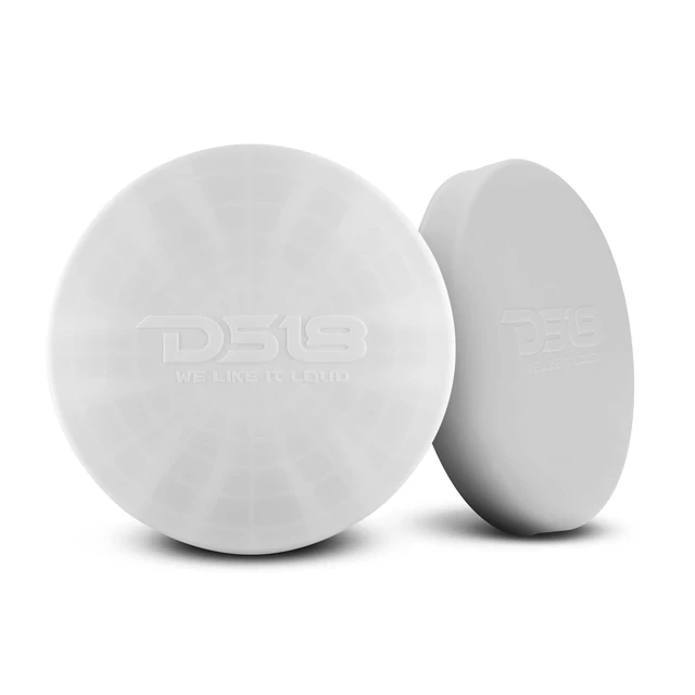 Alt view image 7 of 7 - Hydro CS-10/WH 10" Silicone Marine Speaker Cover - Water, Dust and UV Rays Protection - Compatible with Tower Speakers - Great Durability - Special Edition (Pair)