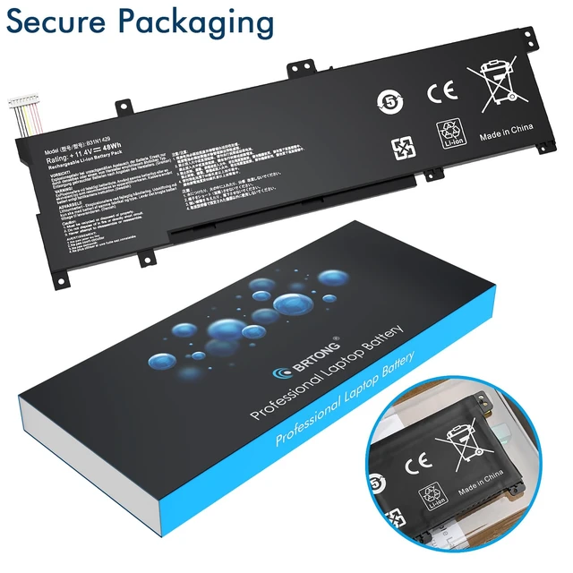 Alt view image 3 of 7 - B31N1429 Laptop Battery Replacement for ASUS A501L A501LB A501LX K501L K501LB K501LX K501LX-NH52 K501U K501UB K501UX K501UW K501UX-AH71 K501LX-NB52 11.4V 48Wh