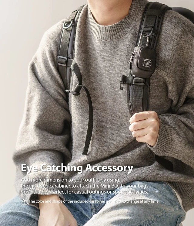 Alt view image 3 of 7 - Mini Pouch Block, Small Bag for Universal Wireless Ear Buds, Durable Waterproof Keychain Backpack Accessories for AirPods Pro 3 & 2 & 1, AirPods 4 & 3 & 2 & 1 Case