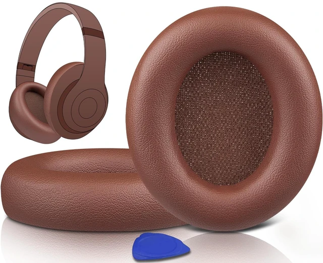 Main image of Replacement Earpads for Beats Studio Pro Wireless Noise Cancelling Headphones, Cushions Ear Pads with Soft Protein Leather, Noise Isolation Foam - Earth