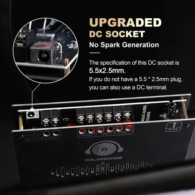 Alt view image 6 of 7 - S220HS 2.1 Channel Bluetooth Power Amplifier Board, TDA7498E Chip 160W×2+220W, 12V-38V Audio Power Amplifier Module, Support Custom Bluetooth Name and Set Bluetooth Password