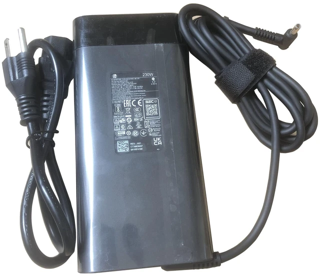 Main image of 230W Small 4.5mm Tip Charger for HP Omen 15 16 17 Gaming Laptop M41303-001 TPN-LA10 Power Supply Adapter Cord