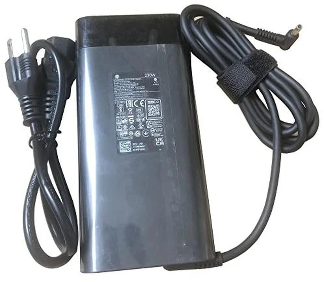 Alt view image 7 of 7 - 230W Small 4.5mm Tip Charger for HP Omen 15 16 17 Gaming Laptop M41303-001 TPN-LA10 Power Supply Adapter Cord