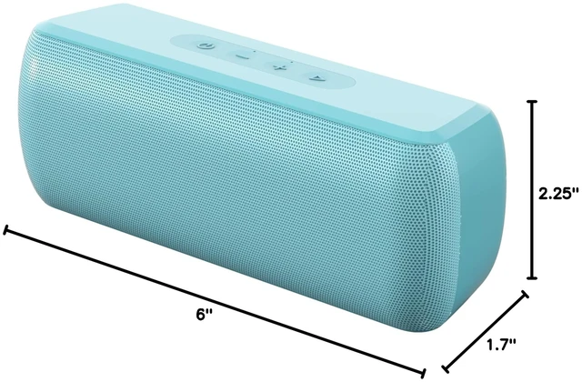 Alt view image 7 of 7 - Bluetooth Speaker,Wireless Portable Speakers with TWS, 16H Playtime,Loud Clear Sound for Home,Travel and Outdoor,Handfree Calls Compatible with for iPhone (Powder Blue)