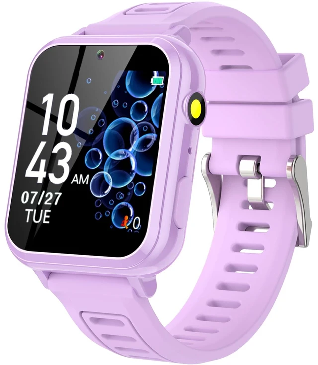 Main image of Smart Watch for Kids, Gift for Girls Age 6-12, 24 Puzzle Games HD Touchscreen Kids Watches with MP3 Music Video Pedometer Flashlight 12/24 hr Educational Toys for 7 8 9 10 Year Old Girl