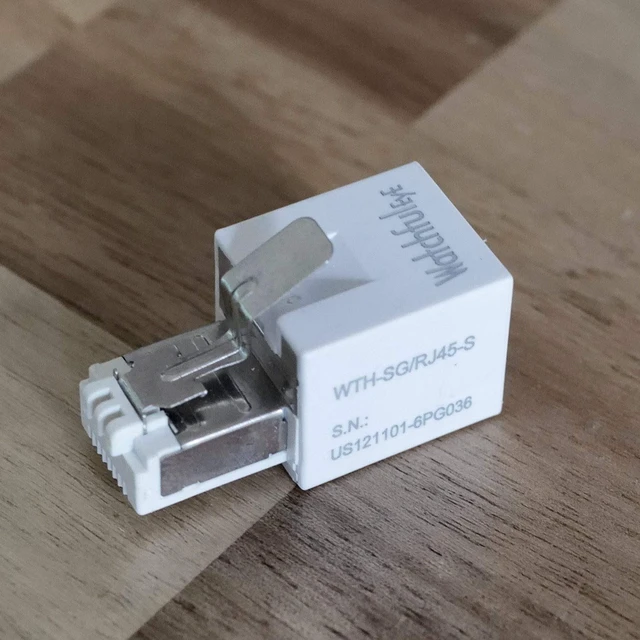 Alt view image 7 of 7 - WTH-SG/RJ45-S Direct in Line Plug-in Ethernet Surge Protector