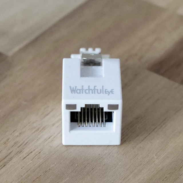 Alt view image 5 of 7 - WTH-SG/RJ45-S Direct in Line Plug-in Ethernet Surge Protector