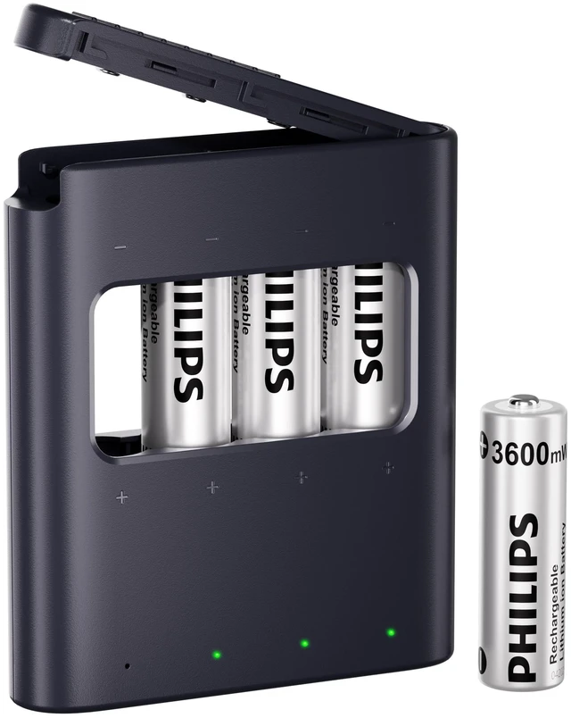 Main image of 3600mWh 4-Pack AA Rechargeable Lithium Batteries 1.5V Constant Voltage High Capacity for Remote Controls & Smart Home Devices