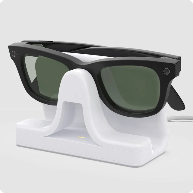 Alt view image 2 of 7 - Charging Stand & Cable Compatible with Ray-Ban Meta (Gen 1 2) Smart Glasses, USB-C