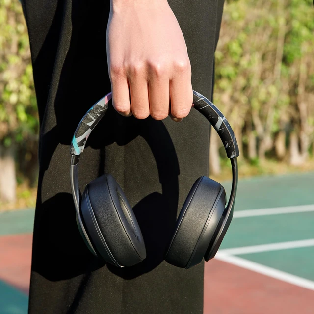 Alt view image 3 of 7 - BandZ Studio & Studio Pro - Silicone Headband Cover for Beats Studio Made by Wicked Cushions Does Not Fit Beats Solo Enhanced Comfort & Sweat Protection 90's Black