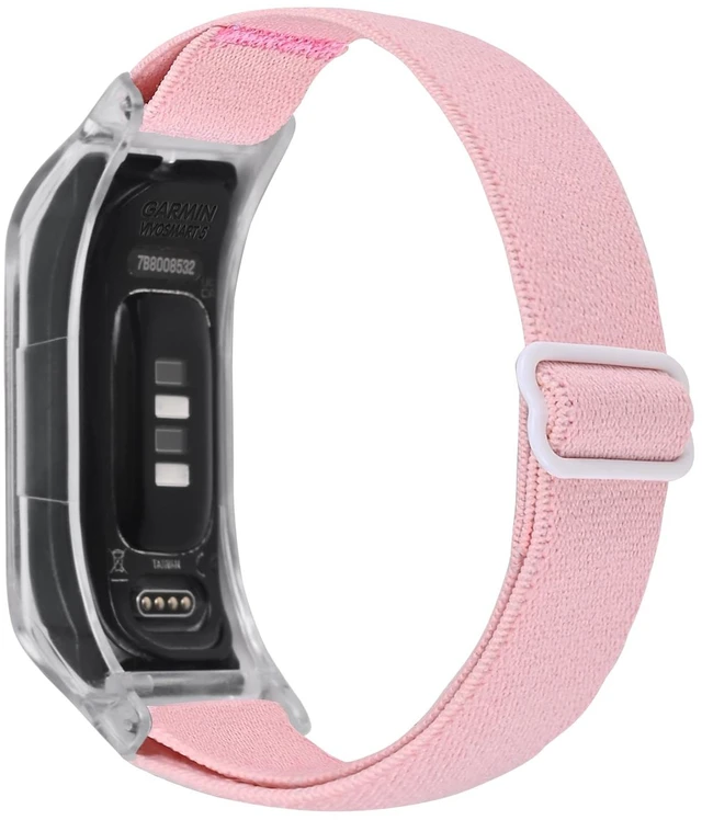 Main image of Elastic Nylon Bands Compatible with Garmin Vivosmart 5 tracker Replacement Bands with Case