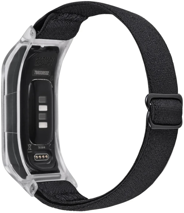 Main image of Elastic Nylon Bands Compatible with Garmin Vivosmart 5 tracker Replacement Bands with Case