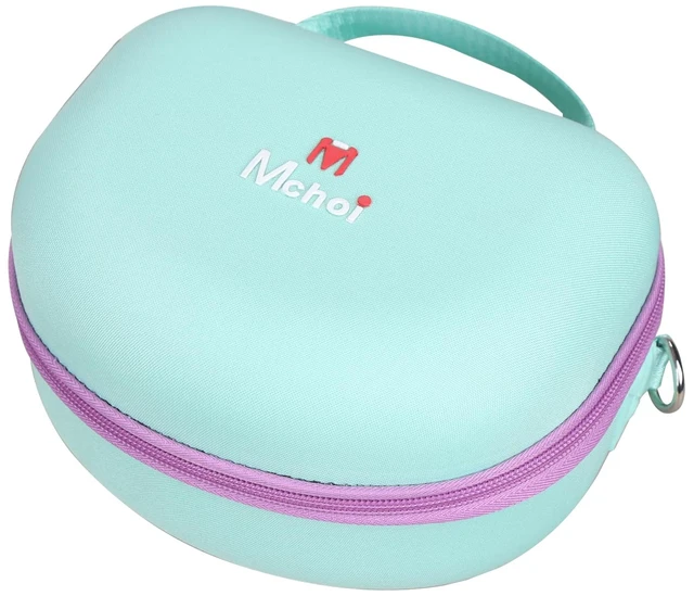Alt view image 5 of 7 - Hard Carrying Case Suitable for Riwbox/for iClever Bluetooth Wireless Over-Ear Headphones Headset for Kids Travel Protective Case, Case Only (Teal)