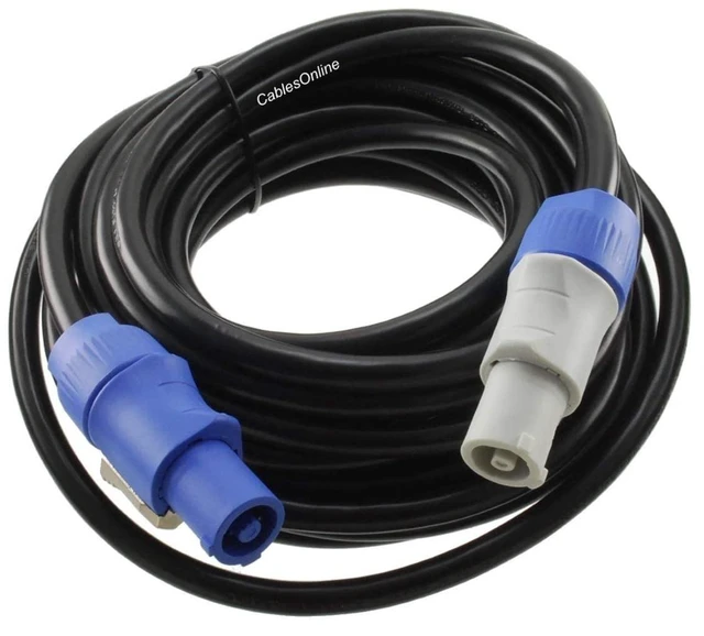Main image of CablesOnline, 15ft. 16AWG Stage Lighting Fixture PowerCon-Compatible Power-Through Jumper Cable, PC-KA615