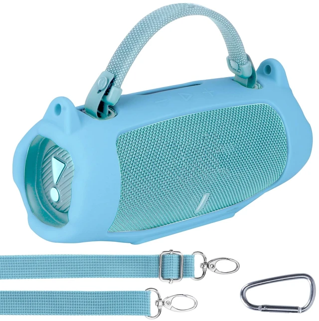 Main image of Silicone Cover Compatible with JBL Charge 6 Portable Speaker Precisely Tailored Silicone Cover, Anti-Slip Texture, Shock Buffer Protection, Lightweight Carry, Light Blue Cover