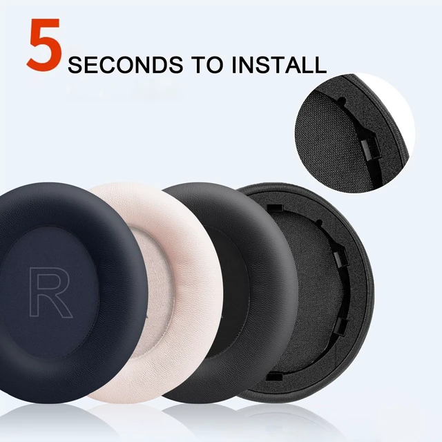 Alt view image 4 of 7 - Replacement Earpads for Anker Soundcore Life Q30 & Q35 Headphones, Ear Cushions Headset Earpads Ear Cups Cover Repair Parts (Pink)