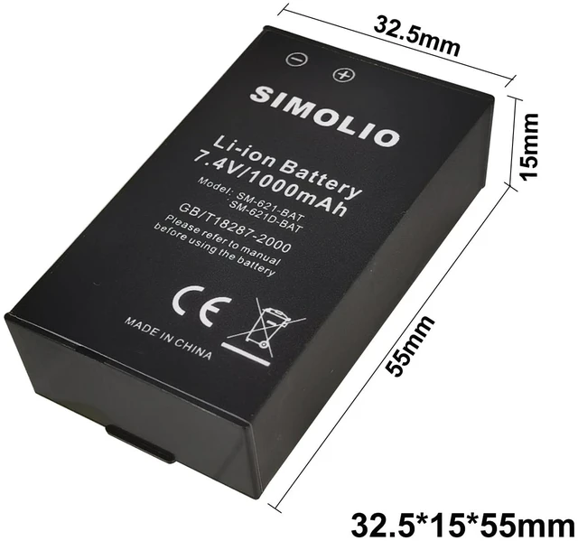 Alt view image 2 of 4 - Battery for TV Speakers SM-621D, Work with Non-USB-C Speakers Only Only Compatible with SM-621 & SM-621D Speakers with Barrel Power Jack, Do Not Work for USB-C Ported Speakers