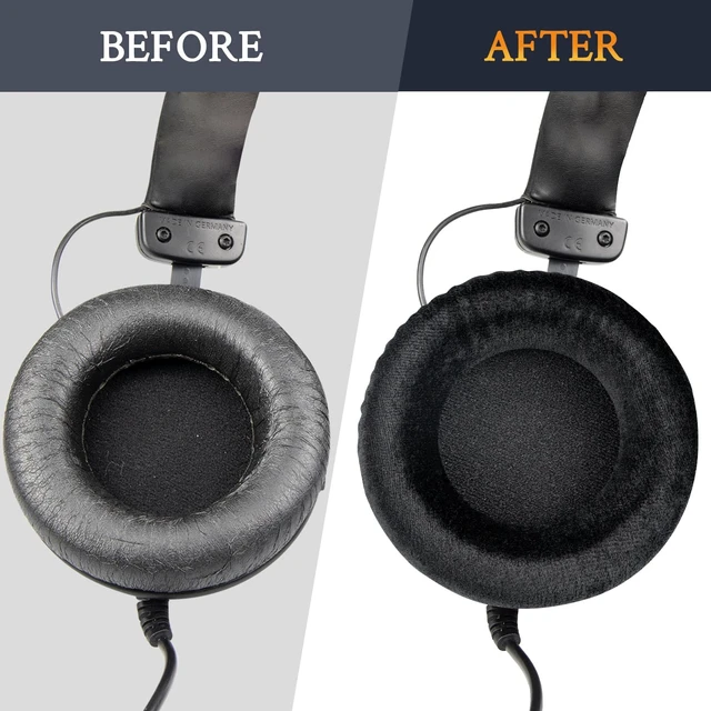 Alt view image 4 of 7 - Earpads for Beyerdynamic DT770(Pro)/HS300/MMX300 - Black Also for DT511/DT801/DT831/DT901/Custom One Pro Plus/Custom Studio Headphones