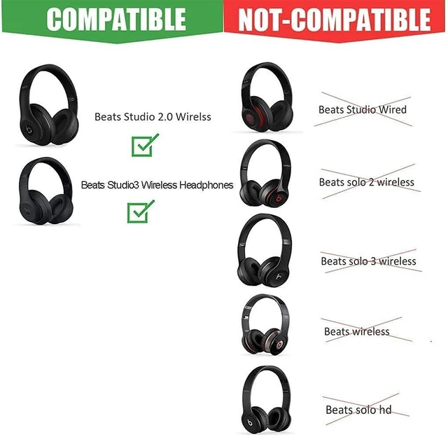 Alt view image 2 of 7 - Studio 3.0 Wireless Top Headband Replacement Parts Accessories A1914 Repair Kit Compatible With Studio 2.0 / 3.0 Wireless - White