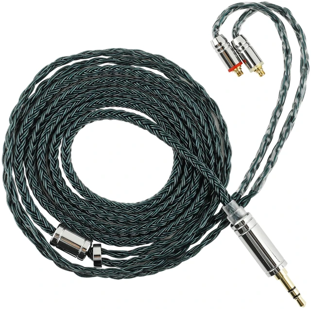 Main image of Tripowin Zonie 16 Core Silver Plated IEM Cable, MMCX, 3.5mm Plug 1.25m SPC in Ear Monitor Wire, Earphone Upgraded Cords for 7HZ Timeless AE TINHIFI T2 PRO T3 T4, Moss