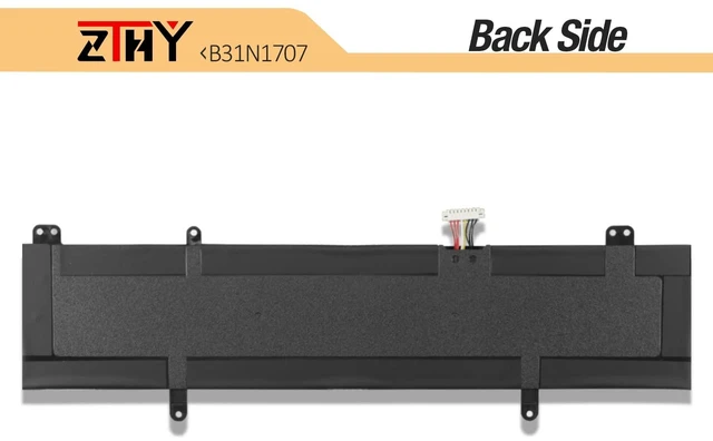 Alt view image 6 of 7 - B31N1707 B31N1707-1 Laptop Battery Replacement for Asus VivoBook S14 S410 S410U S410UA S410UF S410UN S410UQ S4200UF S401QA S401UA S401UF S4100V S4200U X411UA X411UF X411UN X411UQ K410U K410UA P1410UA