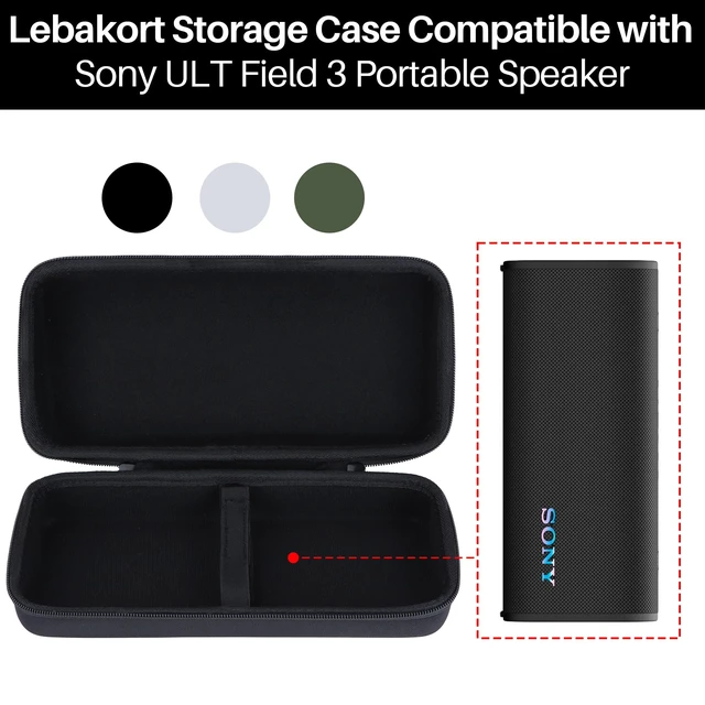 Alt view image 3 of 7 - Storage Case Compatible with Sony ULT Field 3 Portable Speaker Lightweight & Carry, Dustproof Storage, Travel Friendly, Portable for Daily Use, Forest Gray Case