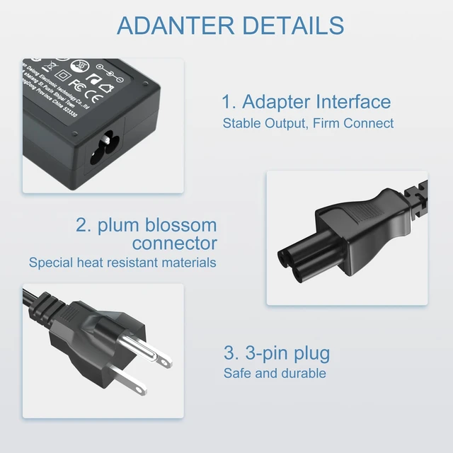 Alt view image 3 of 6 - 45W Charger Compatible with Hp HP 17 inch Laptop 17-byxxx 17-akxxx 17-anxxx 17-bsxxx 17-caxxx 17-cpxxx 17-cnxxx 17-GXXX 17-pxxx 17-yxxx 17-x1xxx 17-ak013dx 17-by1053dx Power Supply Cord