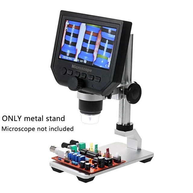 Alt view image 5 of 7 - Aluminum Alloy Stand Holder for USB/Wi-Fi Digital Microscope, Universal Diameter Metal Mount with Microscope Carrying Case