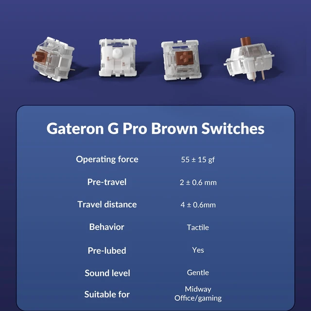 Alt view image 4 of 7 - Q3 TKL Wired Custom Mechanical Keyboard with Knob, Blue Hot-swappable Gateron G Pro Brown switches, QMK/VIA programmable, double-gasket design, compatible with Mac/Windows/Linux