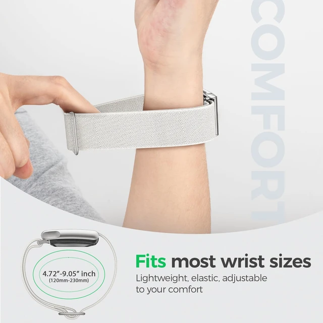 Alt view image 3 of 7 - Stretchy Nylon Sport Band for WHOOP 5.0/MG, One, Peak & Life Breathable Loop Strap, Comfortable Wristband, Quick-Dry Replacement Watchband Accessories for Men Women