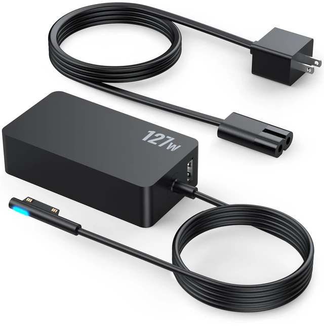 Main image of 127W Surface Book 3 Charger, for Microsoft SurfaceBook 3 2 1, Windows Surface Laptop Studio 2 1, Surface Laptop/Pro/Go Power Supply AC Adapter Cord, Fast Charge with Magnetic Plug & LED