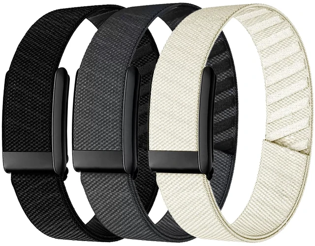 Main image of 3 Packs Nylon Stretchy Bicep Straps Compatible with Whoop 5.0/4.0/3.0 Bands Breathable Sport Adjustable Replacement Arm/Ankle Bands for Whoop 5.0 MG/One/Peak/Life Health Fitness Activity Tracker