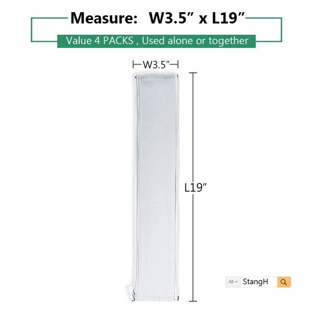 Alt view image 2 of 7 - Office Cable Management kit with Zipper 19 Inch, 4 Pieces -White Cord Organizer System Flexible Wire Hider Cover with Zipper, Avoid Messy Cables for PC, Computer, Home Theater