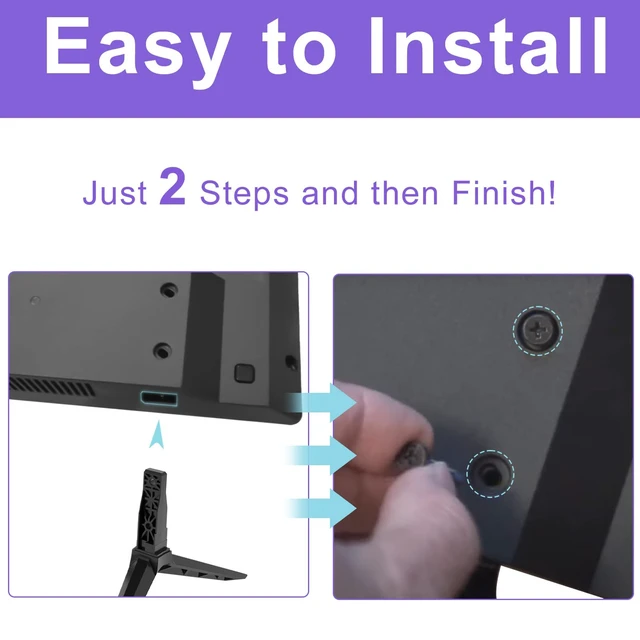 Alt view image 5 of 7 - TV Legs Only for Specific Models D32H-C1, D32HN-E4, D43FX-F4, D43N-E4 for Vizio TV Legs Replacement, Not a Universal Stand - Check Model List Before Purchase, Only for Vizio TV Stand Listed