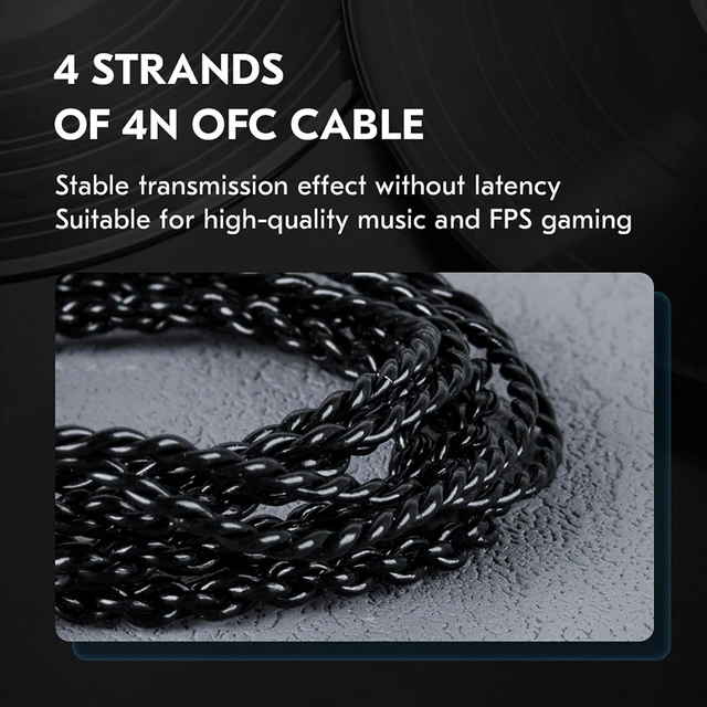Alt view image 5 of 7 - IN Ear Monitor Gaming Earbuds with MIC,CCZ DC02 IEM for Gaming Headphones,Dual Magnetic Circuit DD HIFI Earphones,Professional Earphone,Stereo Sound Earbuds,CCZ IEM Earphones with MIC(Black,With MIC)